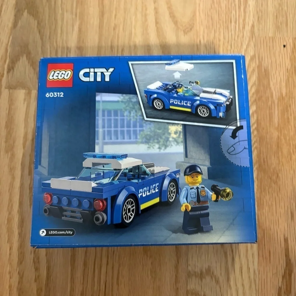 LEGO City Police Car Building Toy - Blue and White 60312 Building Set (94 Pieces